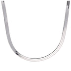 Sterling Silver Flat Herringbone Chain Necklace 18 - 18 Inches