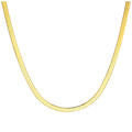Gold Plated Sterling Silver Snake Chain Necklace 18 Inches