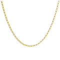 Gold Plated Sterling Silver 2mm Rolo Chain Necklace 18 Inches