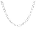 Sterling Silver Light 5mm Rolo Link Chain Necklace 18 Inches