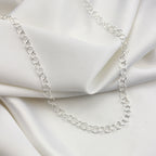 Sterling Silver Light 5mm Rolo Link Chain Necklace 18 Inches