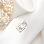 Bespoke Sterling Silver Keyhole Padlock Charm