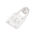 Bespoke Sterling Silver Initials Padlock Charm