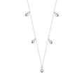 Sterling Silver Multi Heart 16 Inch Adjustable Necklace