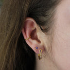 Gold Plated Sterling Silver Plain Ear Cuff