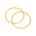 Gold Plated Sterling Silver Lightweight Sleeper 18mm Hoop Earrings