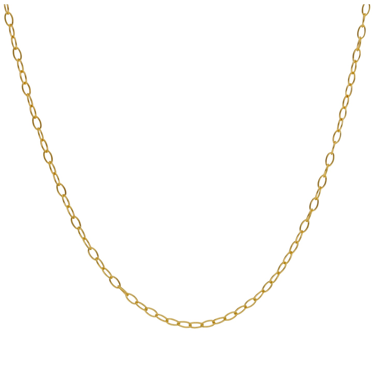 Gold Plated Sterling Silver Trace Chain 14 - 22 inches