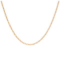 9ct Gold Solid Link Chain Necklace - 16 - 24 Inches