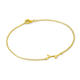 Fine Gold Plated Sterling Silver Tree Branch Bracelet