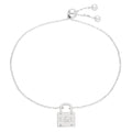 Bespoke Sterling Silver Initials & Padlock Bracelet