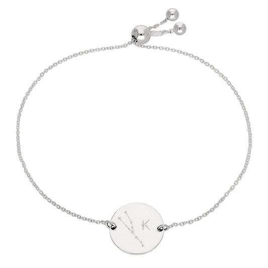 Bespoke Sterling Silver Taurus Constellation Initial Bracelet - jewellerybox