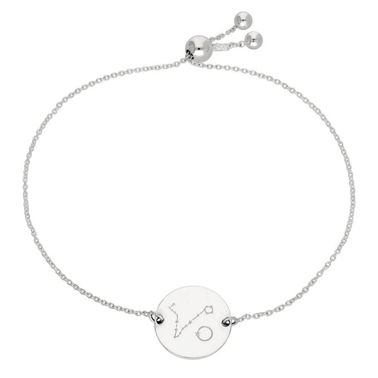 Bespoke Sterling Silver Pisces Constellation Initial Bracelet - jewellerybox