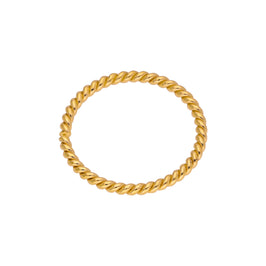 Gold Plated Sterling Silver Twisted Hoop 10mm 20Ga Nose Ring