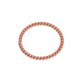 Rose Gold Plated Sterling Silver Twisted Hoop 10mm Nose Ring