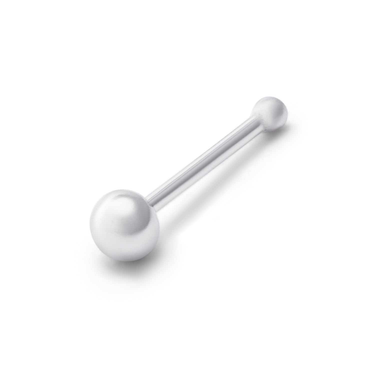 Sterling Silver 2mm Top Ball 22Ga Nose Stud Ball End