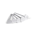 5 x Sterling Silver Heart Straight Pin End 22Ga Nose Studs
