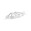 5 x Sterling Silver Star Straight Pin End 22Ga Nose Studs