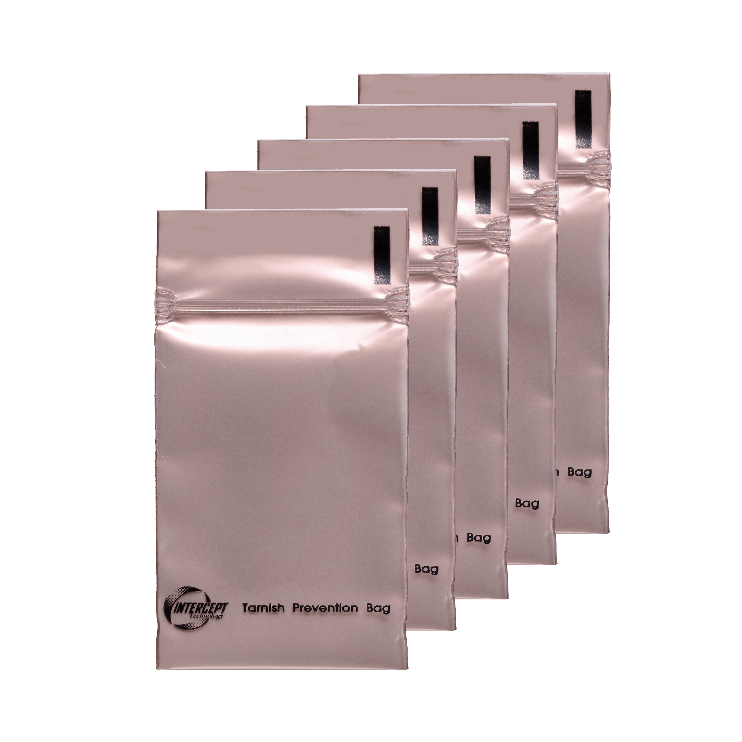 Anti Tarnish 2" x 3" Small Intercept' Zip-lock Bags (Pack of 5)
