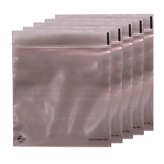 Anti Tarnish 6" x 6" Large Intercept' Zip-lock Bags (Pack of 5)