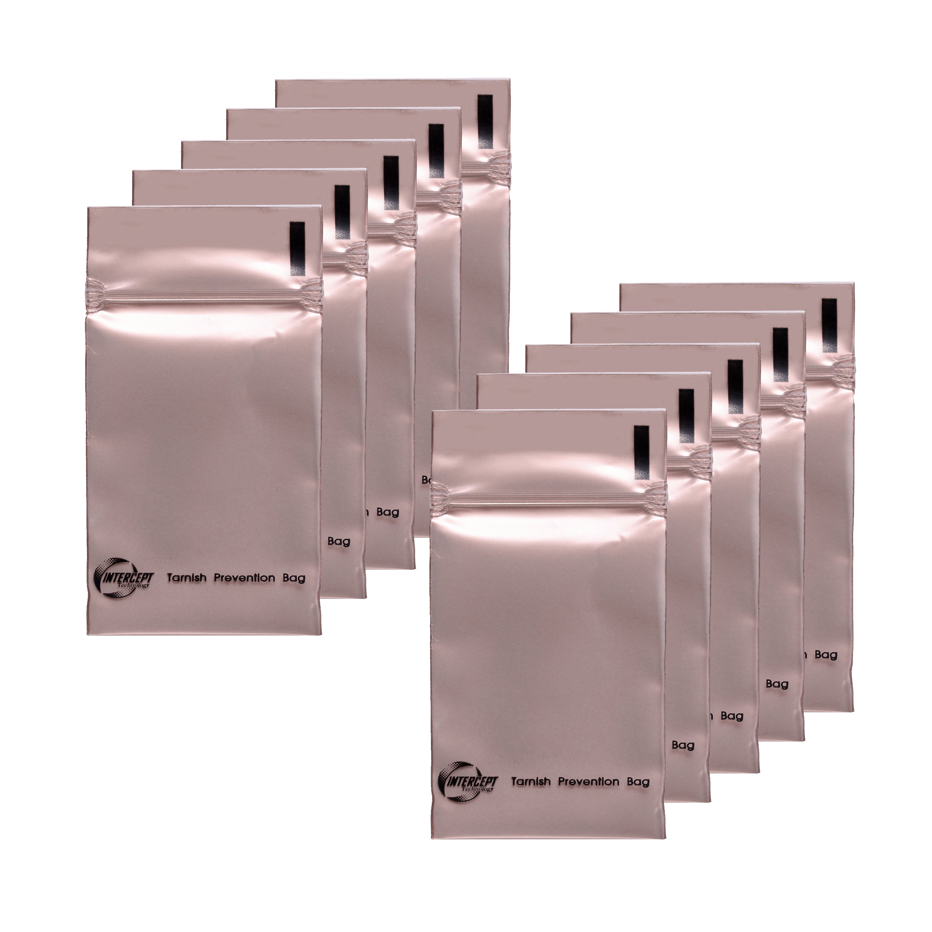 Anti Tarnish 2" x 3" Small Intercept' Zip-lock Bags (Pack of 10)