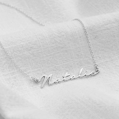 Personalised Sterling Silver Name Necklace