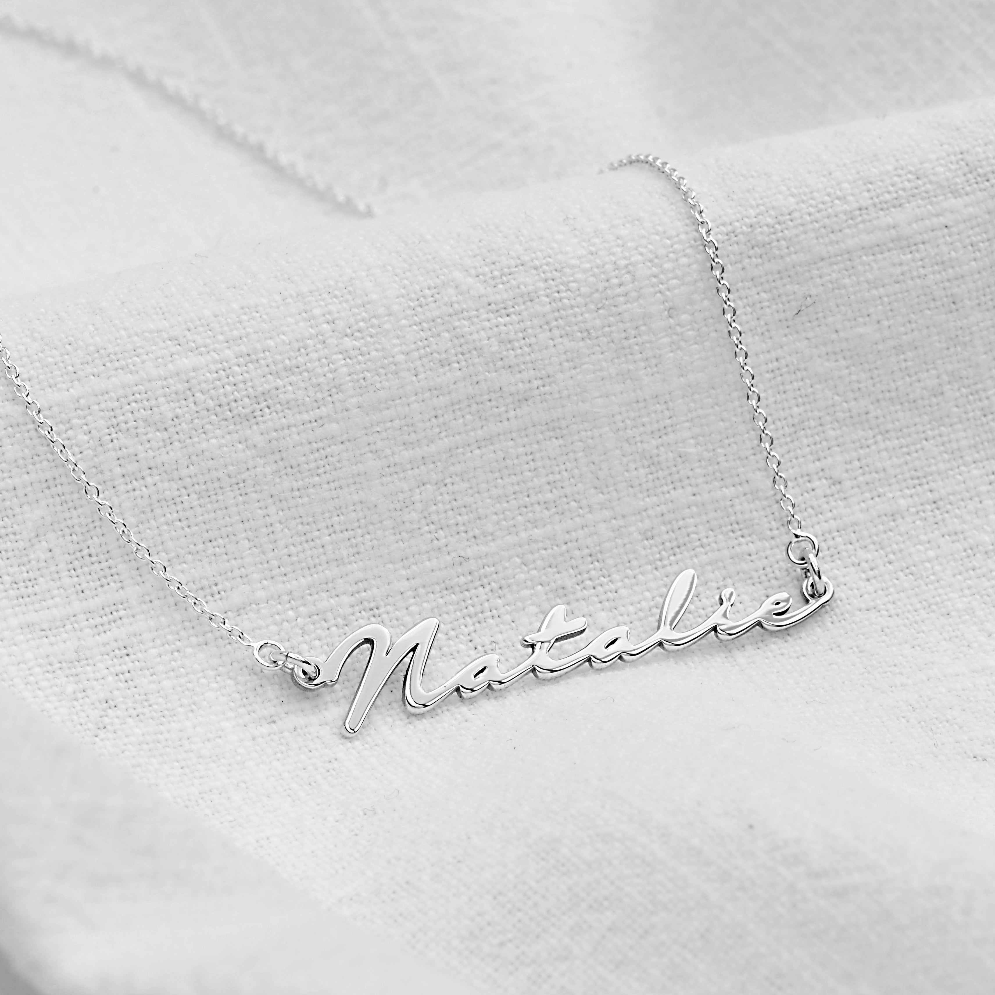 Personalised Sterling Silver Name Necklace
