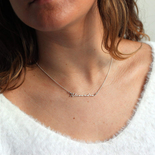 Personalised Sterling Silver Name Necklace