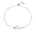 Sterling Silver Leo Name Adjustable Bracelet