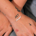 Sterling Silver Scorpio Name Adjustable Bracelet