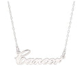 Sterling Silver Cancer Star Sign 17 Inch Necklace