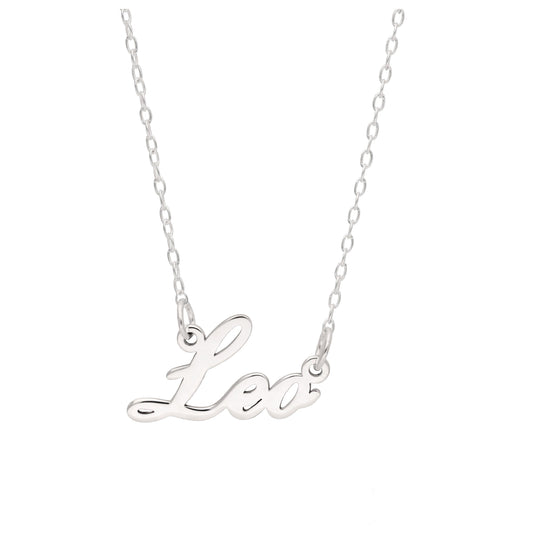 Sterling Silver Leo Star Sign 17 Inch Necklace