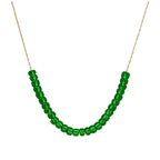 9ct Gold May Birthstone Emerald CZ Necklace