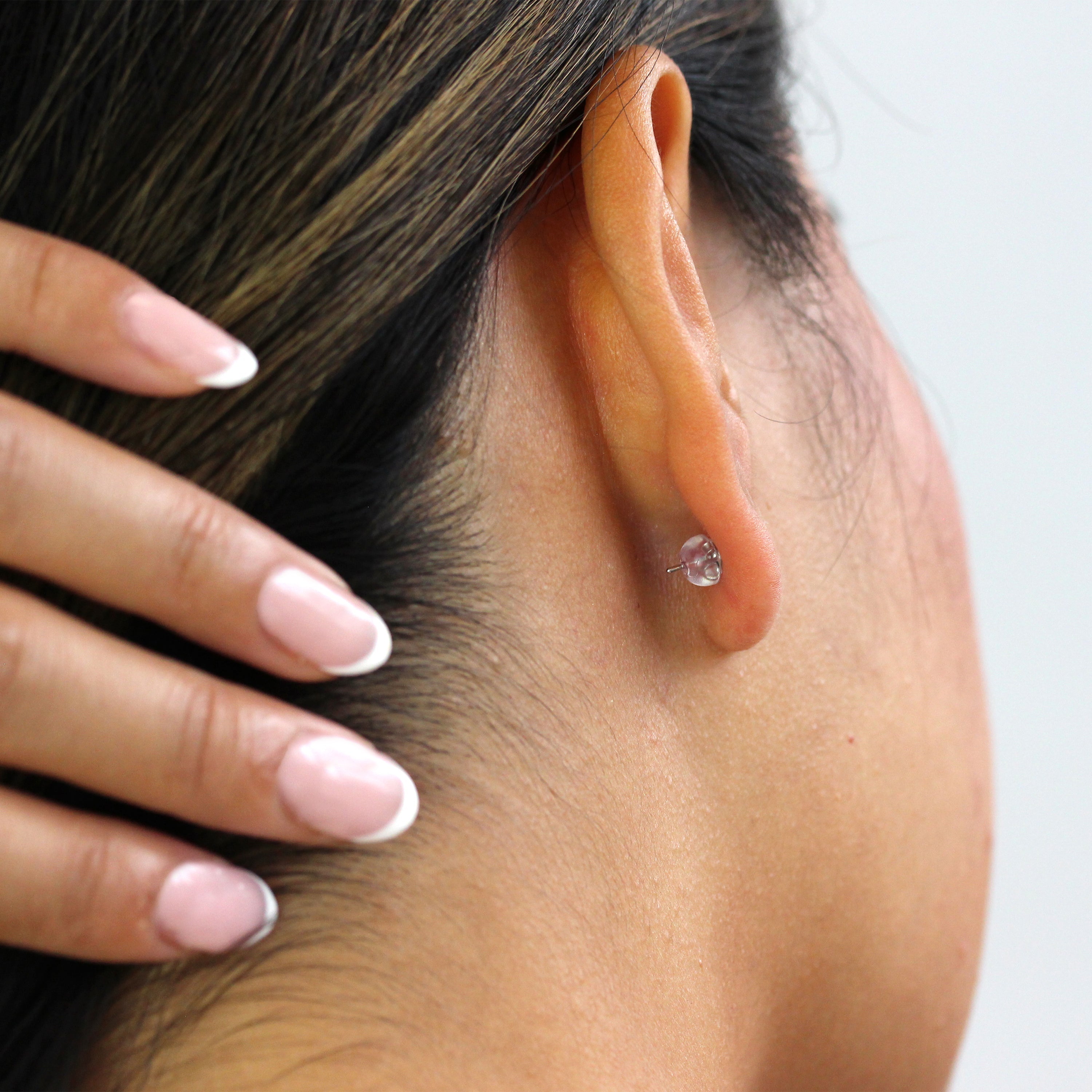Sterling Silver Silicone Earring Backs Pair