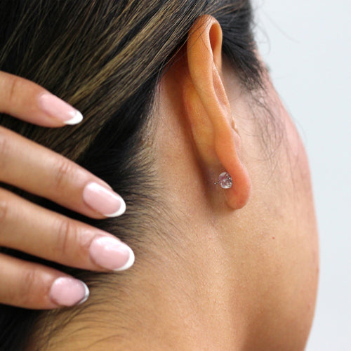 Sterling Silver Silicone Earring Backs Pair