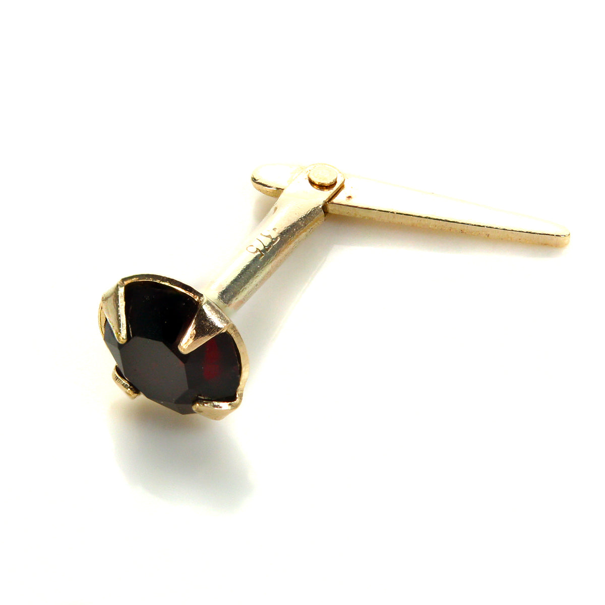 Andralok 9ct Yellow Gold Crystal 3.5mm Nose Stud