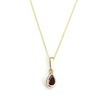 9ct Gold Garnet Gemstone January Birthstone Pendant