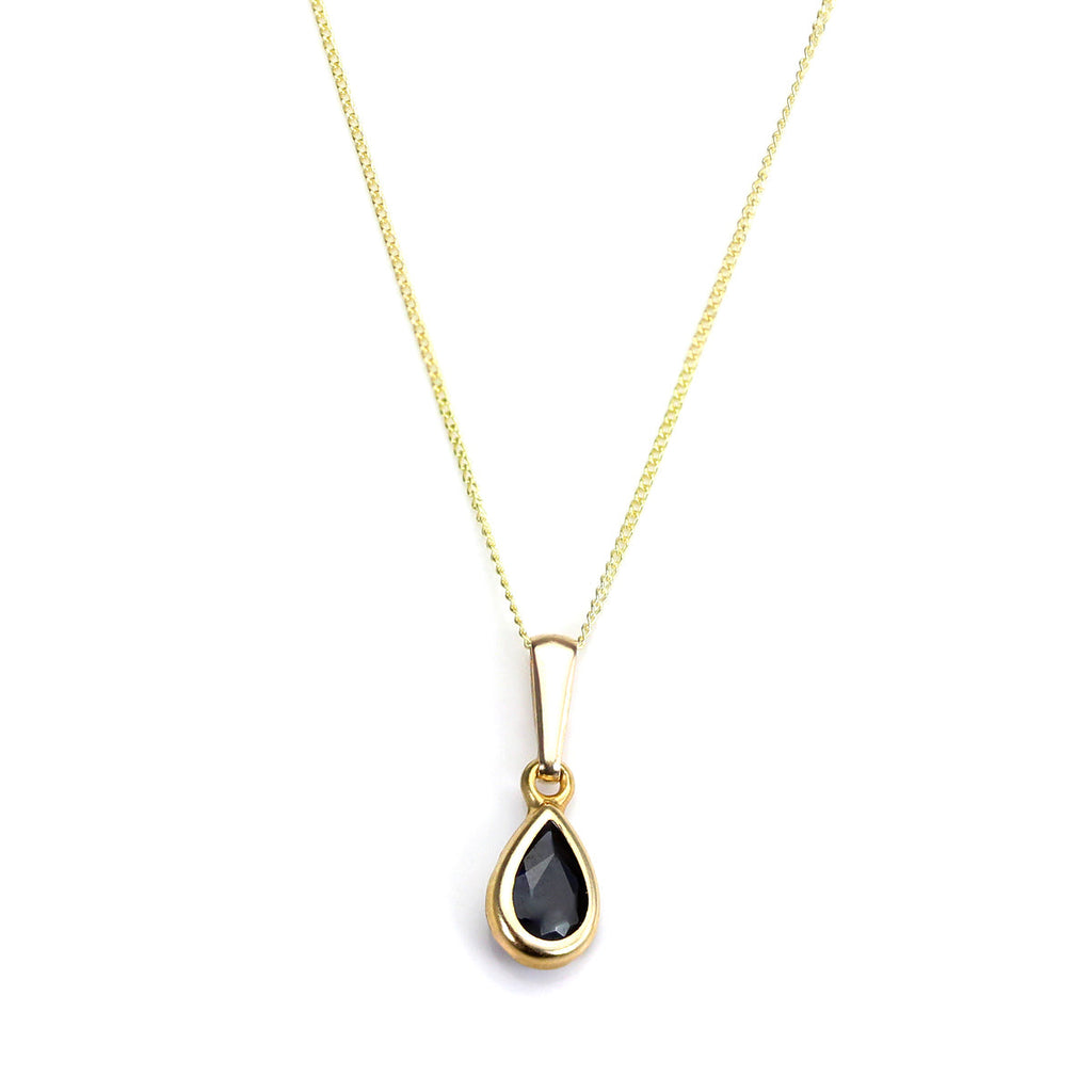 9ct Gold Sapphire Gemstone September Birthstone Pendant