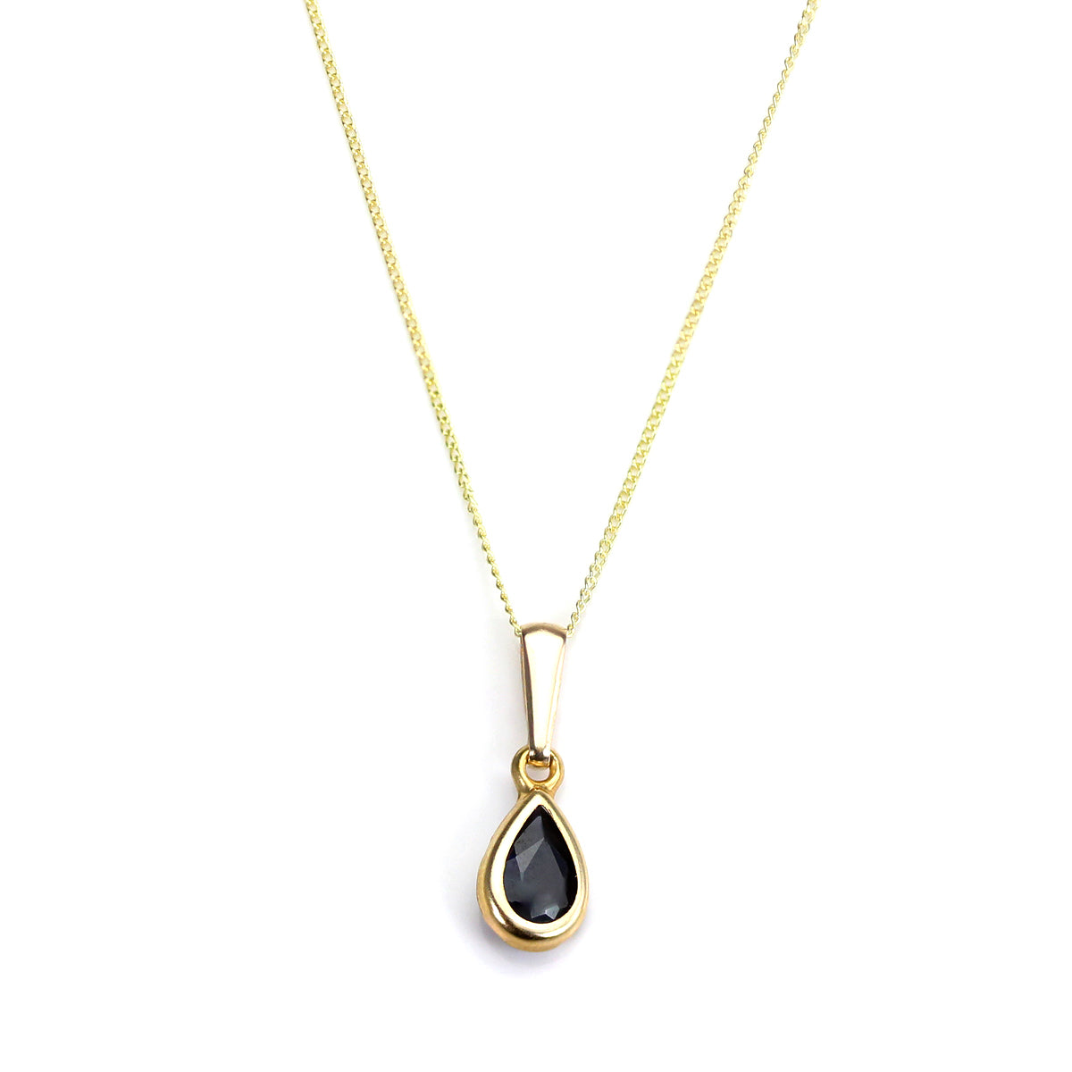 9ct Gold Sapphire Gemstone September Birthstone Pendant