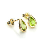9ct Yellow Gold Birthstone Stud Earrings