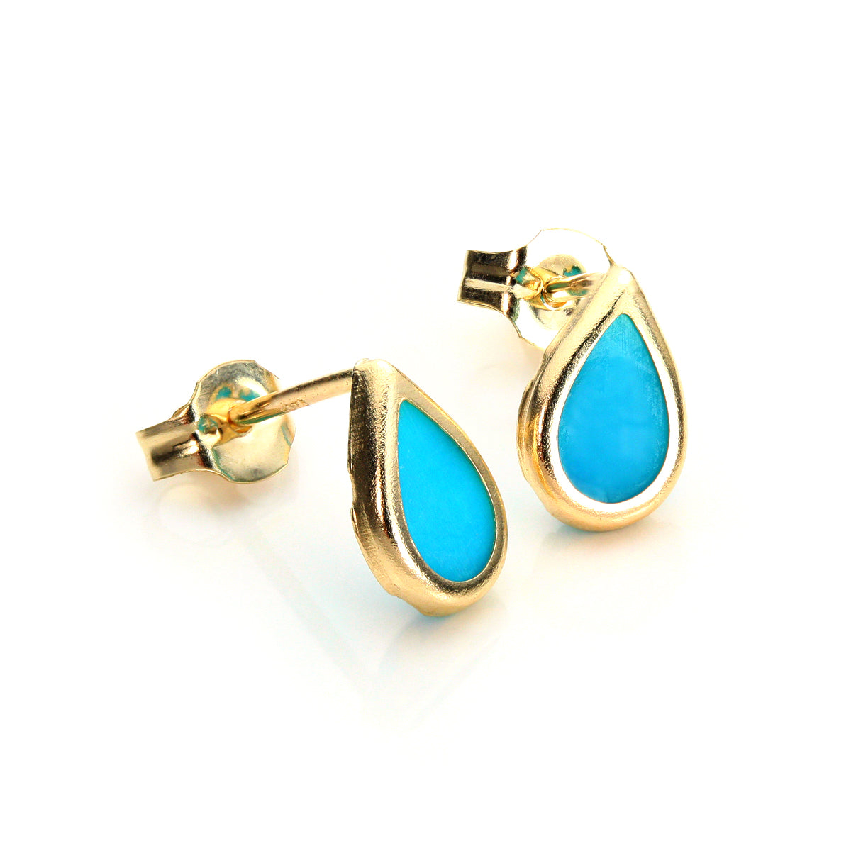9ct Yellow Gold Birthstone Stud Earrings