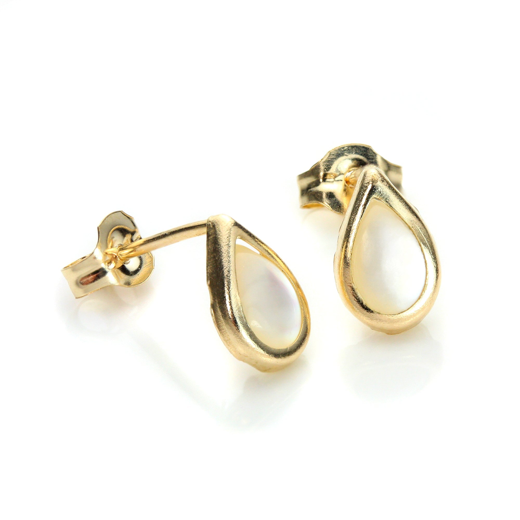 9ct Yellow Gold Birthstone Stud Earrings