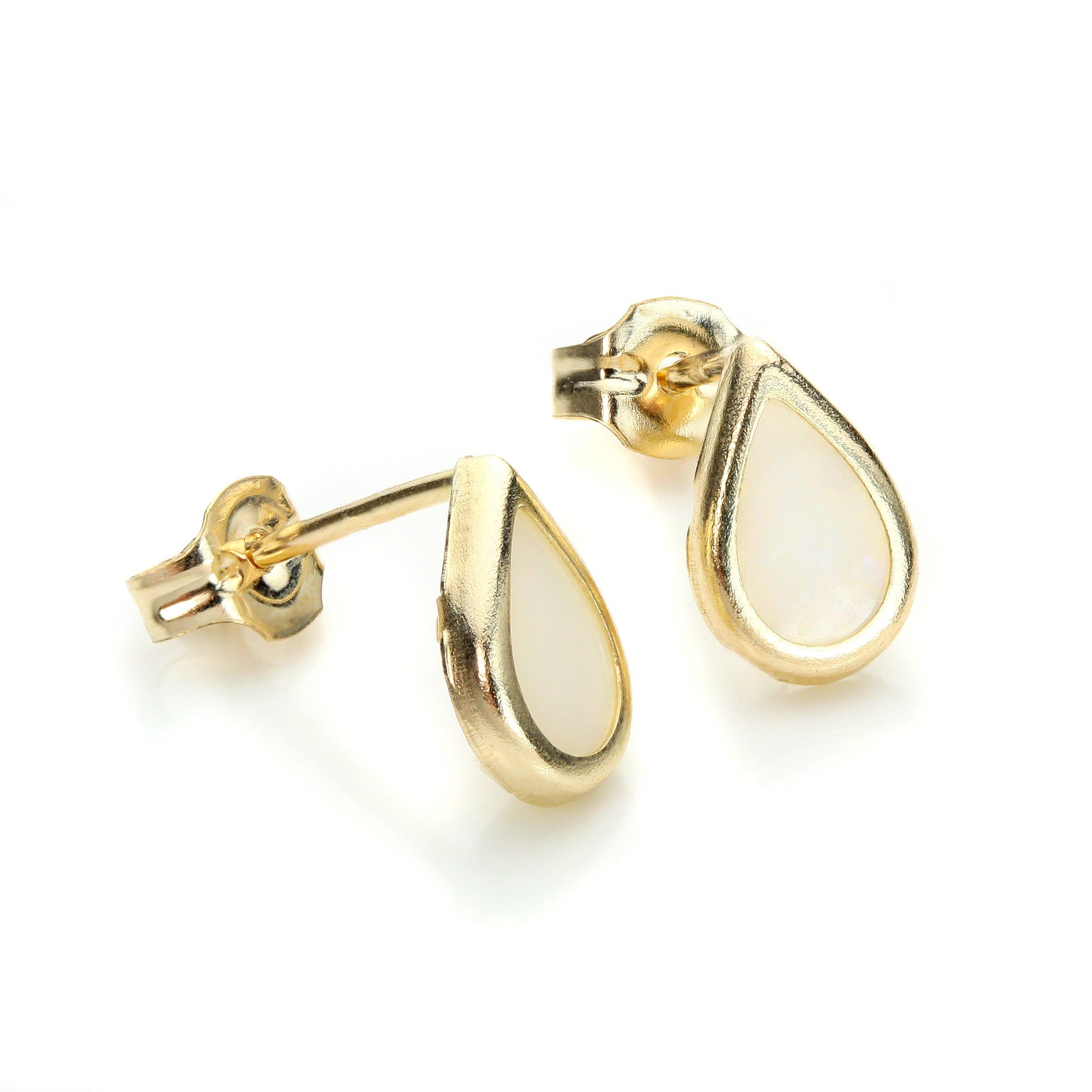 9ct Yellow Gold Birthstone Stud Earrings