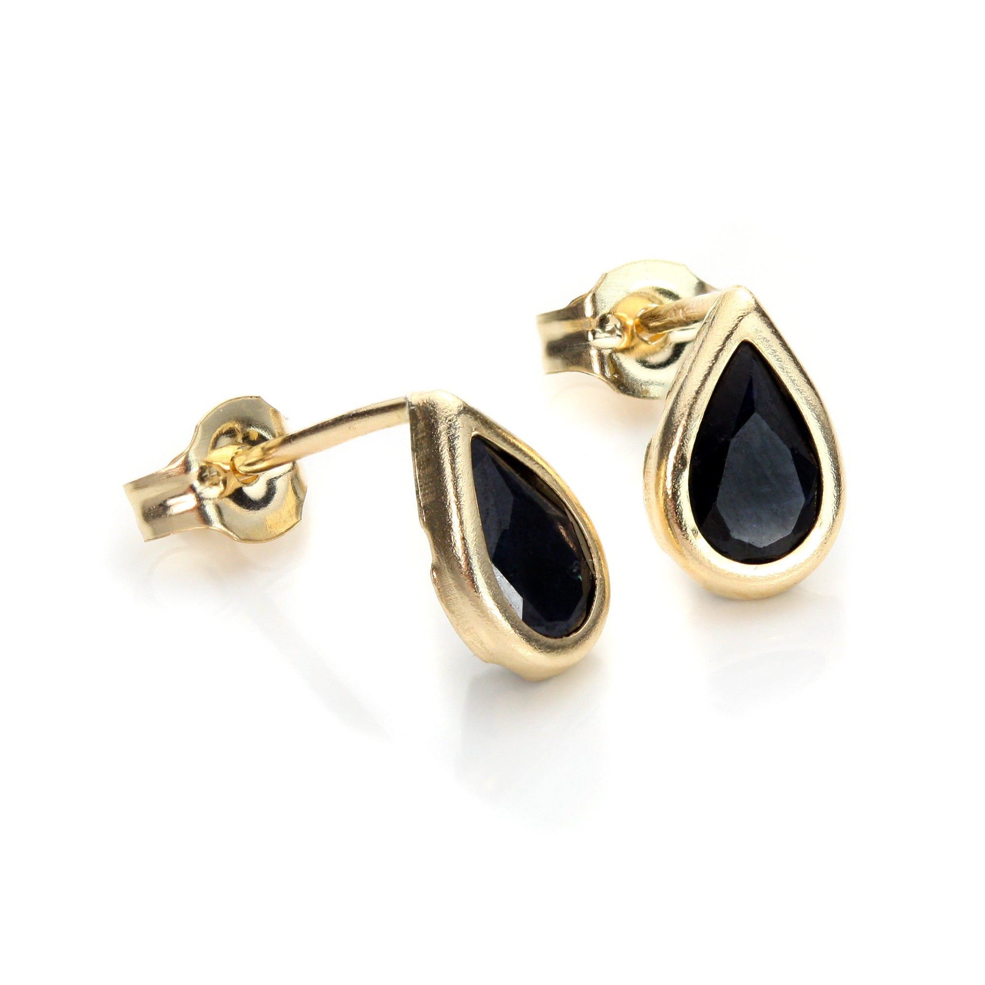 9ct Yellow Gold Birthstone Stud Earrings