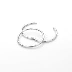 Sterling Silver Hinged Hoop Earrings