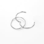 Sterling Silver Hinged Hoop Earrings