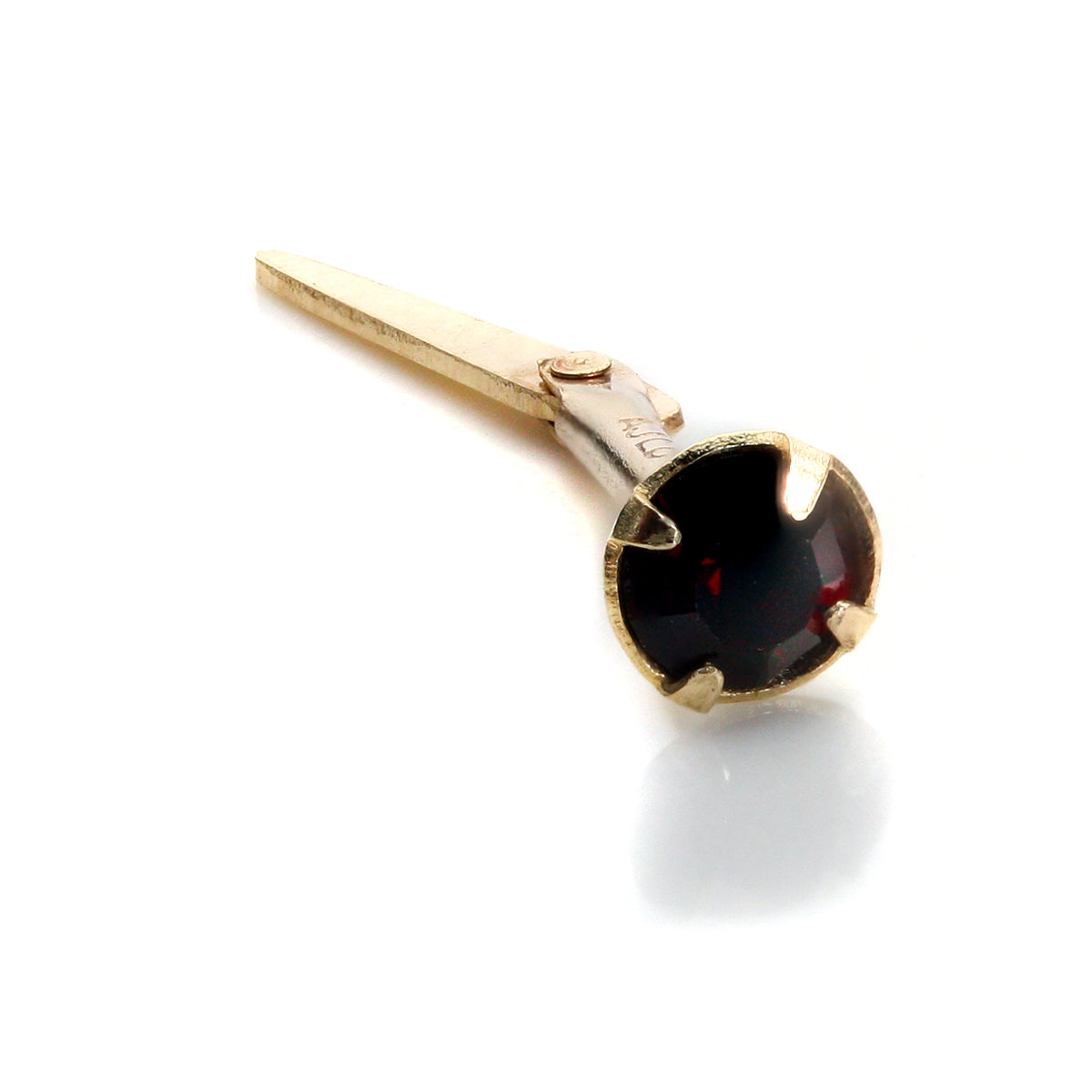 Andralok 9ct Yellow Gold CZ 3mm Nose Stud