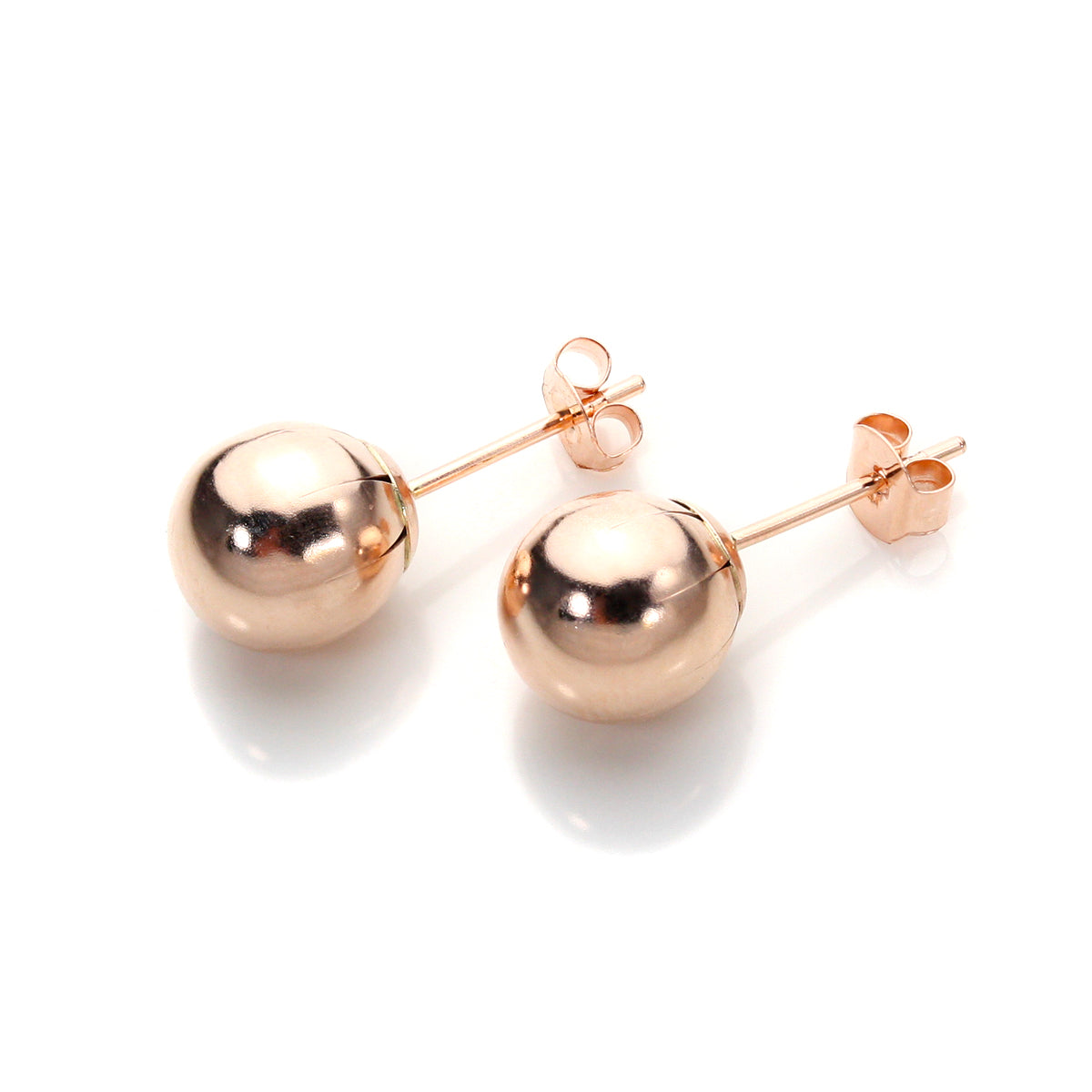 9ct Rose Gold Stud Earrings