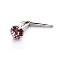 Sterling Silver Andralok Nose Stud with 3mm Crystal