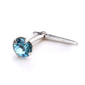 Sterling Silver Andralok Nose Stud with 3mm Crystal