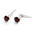 Sterling Silver Andralok Stud Earrings with 3mm Crystal